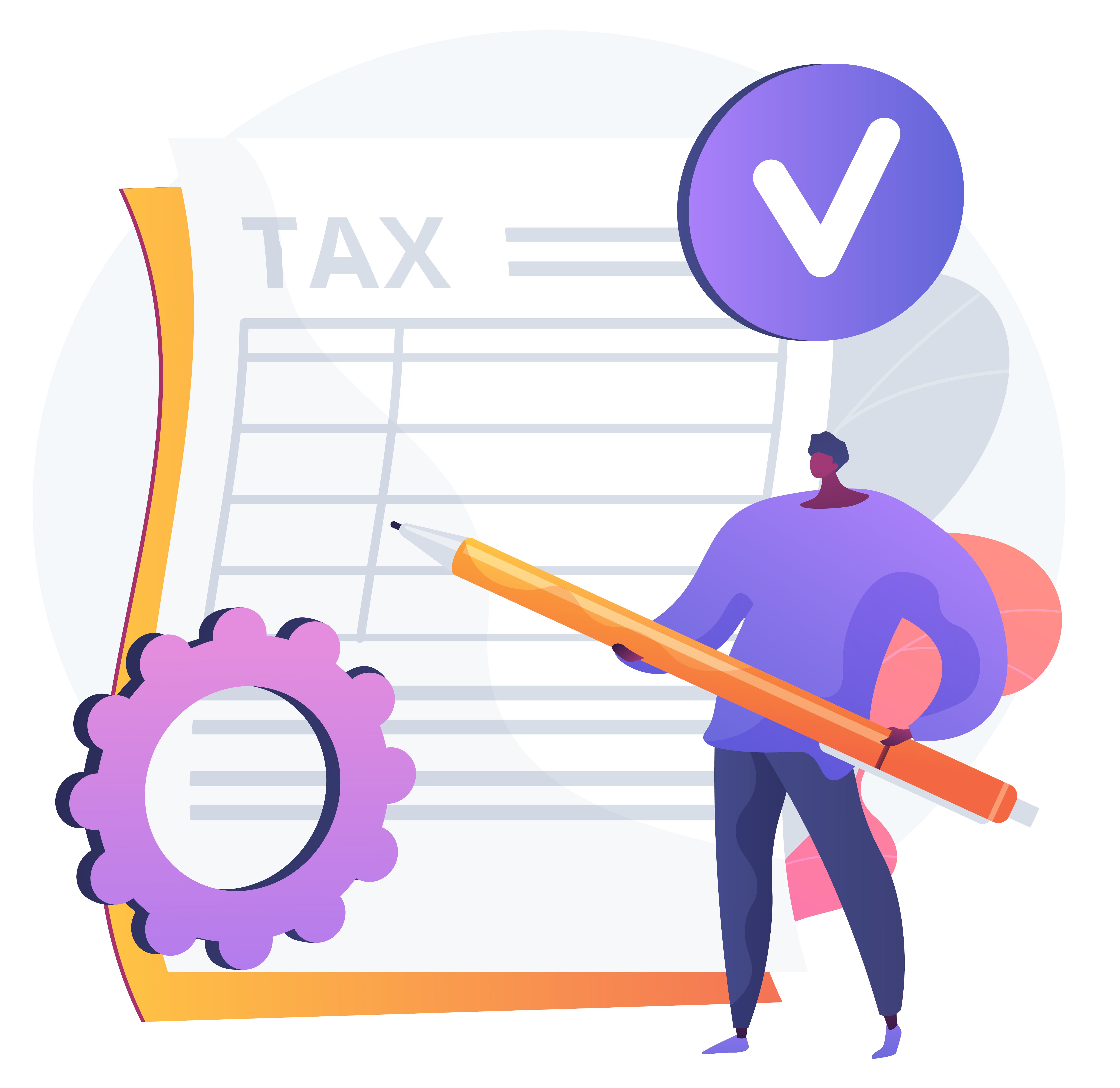 Business professional reviewing GST return filing documents
