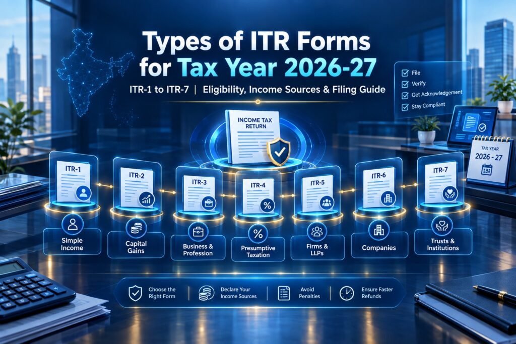 types of itr forms